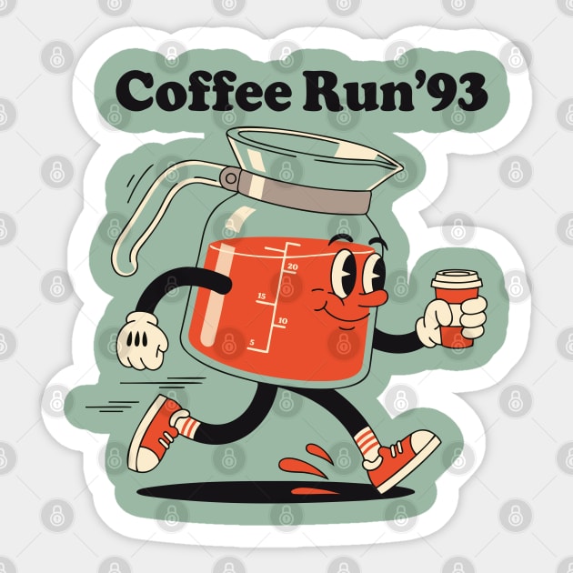 Coffee Run 93 Sticker by enrynz